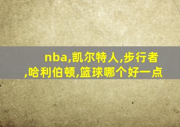 nba,凯尔特人,步行者,哈利伯顿,篮球哪个好一点