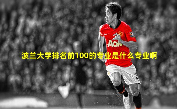 波兰大学排名前100的专业是什么专业啊